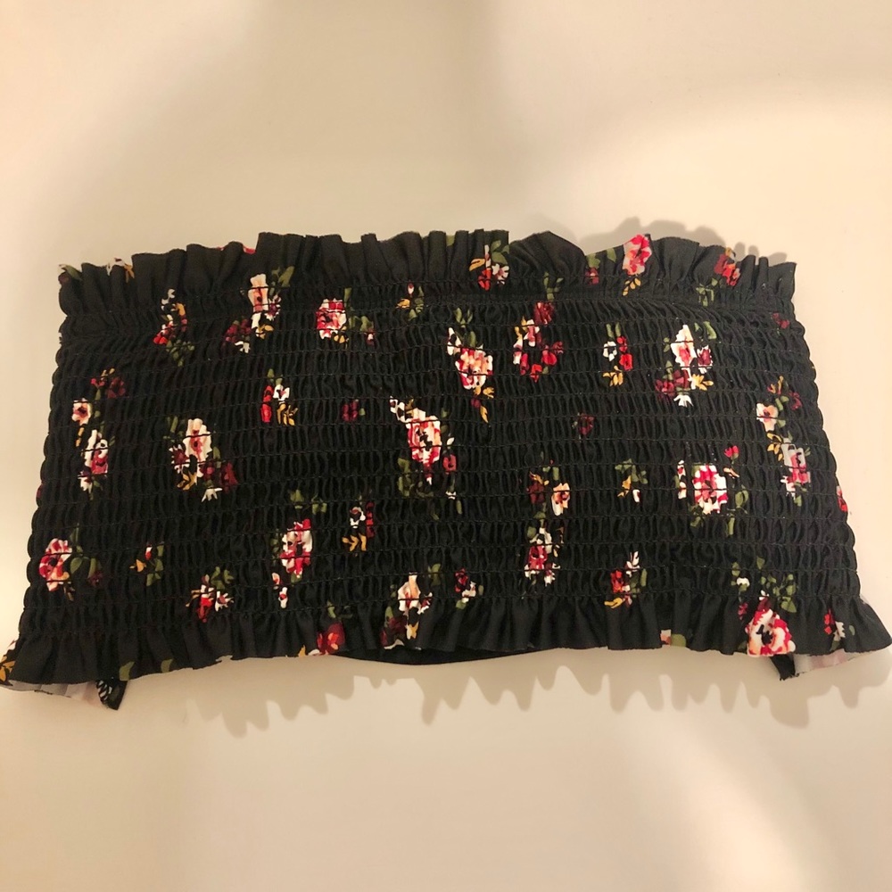 Xhilaration Floral Bandeau Top